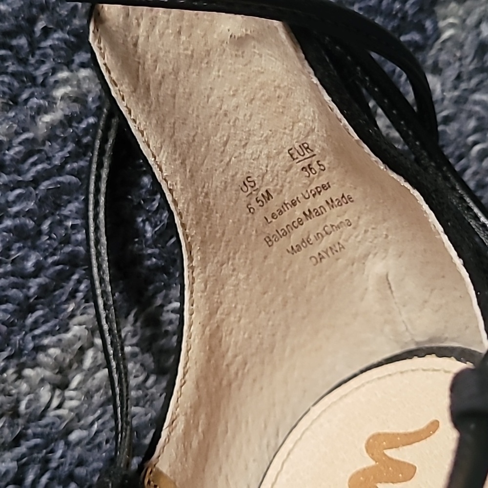 Sam Edelman black lace up stilettos size 6.5 excellent condition - Picture 5 of 7